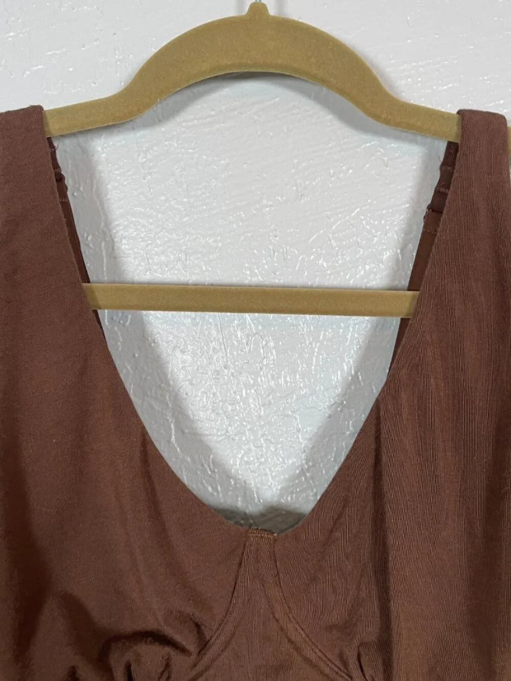 MeUndies Women L Brown Walnut Shell Longline Bralette Ultra Modal Feel Free